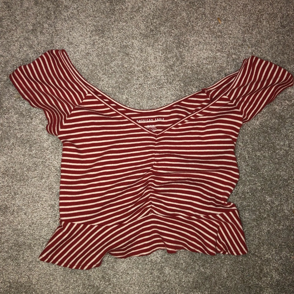 Stripped peplum top!❤️